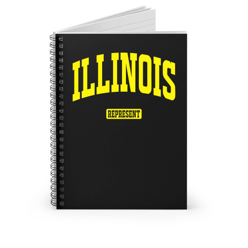 Illinois Represent Spiral Notebook