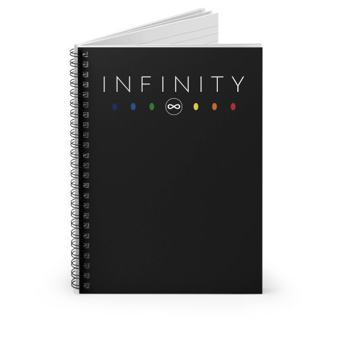 Infinity White Clean Spiral Notebook