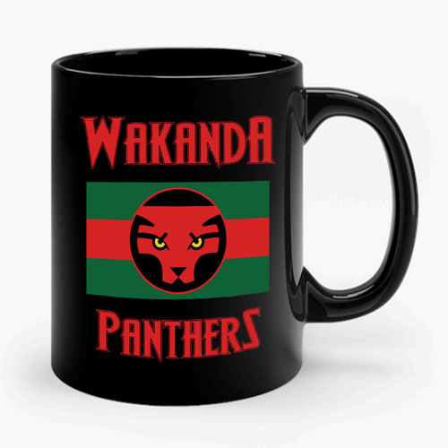 Wakanda Panthers Tchalla Black Queen Black Panther T Challa King Wakanda Black Panther Marvel Comics Superhero Movie Ceramic Mug