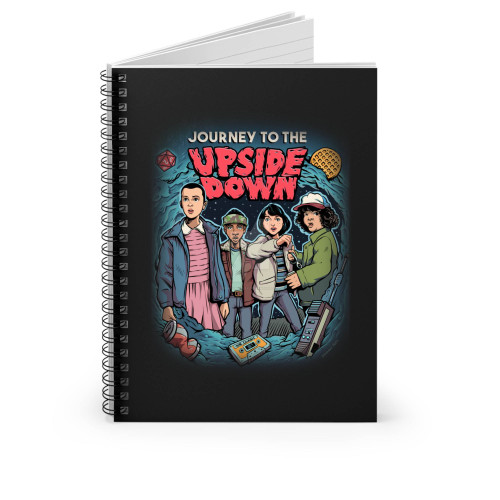 Journey To The Upside Down Stranger Things Spiral Notebook