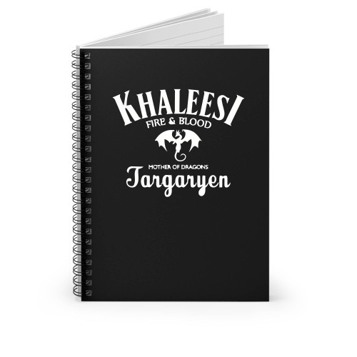 Khaleesi Game Of Thrones Targaryen Spiral Notebook