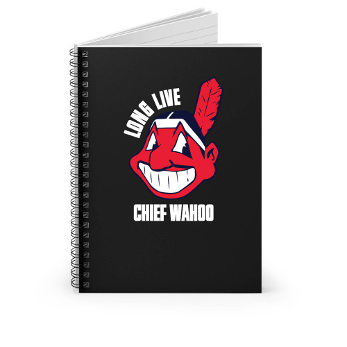 Long Live Chief Wahoo Logo Spiral Notebook