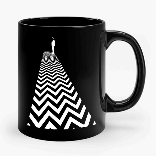 Wavy Road Design Ceramic Mug