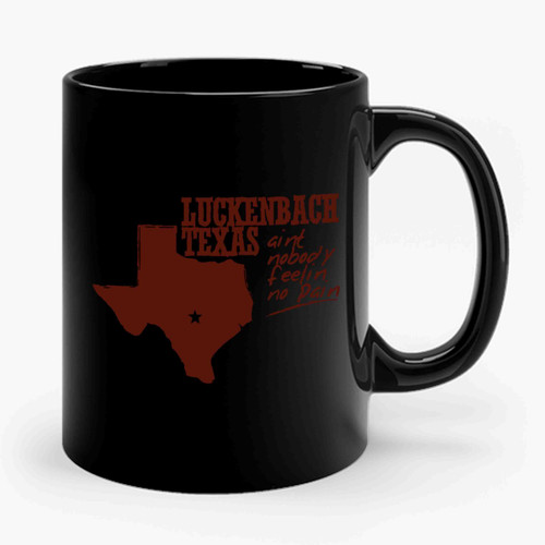 Waylon Jennings Luckenbach Texas Outlaw Classic Country Ceramic Mug