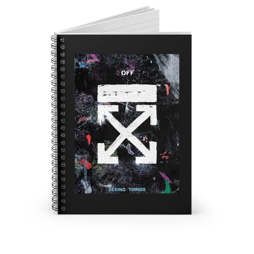 Off White Galaxy Brushed Spiral Notebook