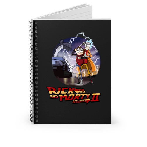 Rick To The Future Morty Funny Schwifty Pickle Szechuan Spiral Notebook