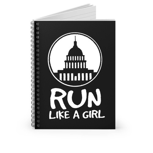 Run Like A Girl Spiral Notebook
