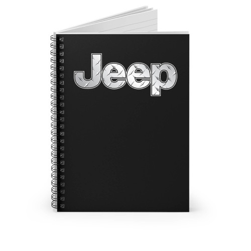 Silver Jeep Logo Spiral Notebook