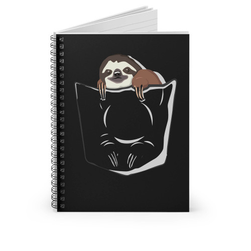 Sloth In Pocket Spiral Notebook