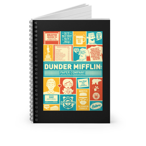 The Office Retro Dunder Mifflin Scranton Spiral Notebook