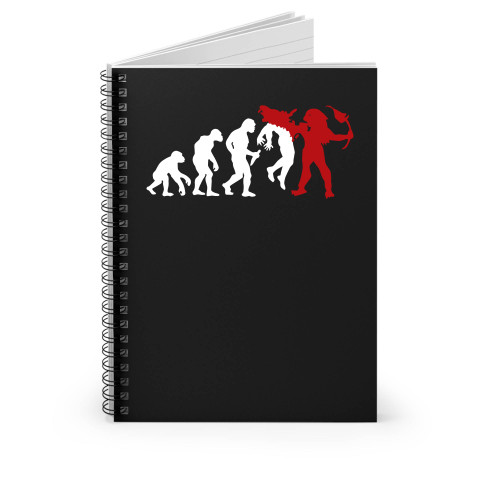 The Predator Evolution Spiral Notebook