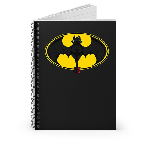 Toothles Batman How To Train Your Dragon Spiral Notebook