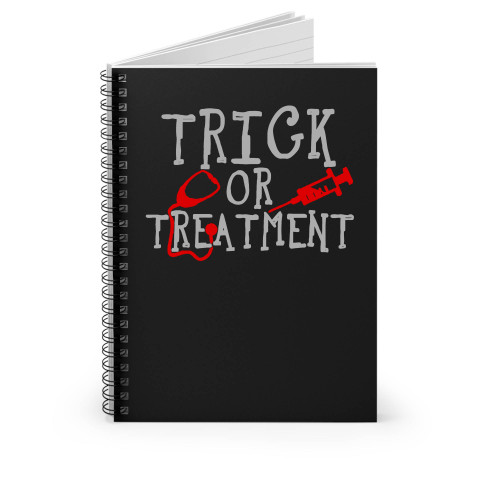 Trick Or Treatment Nurse Funny Halloween Spiral Notebook