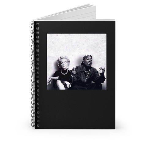 Tupac X Marilyn Monroe Spiral Notebook