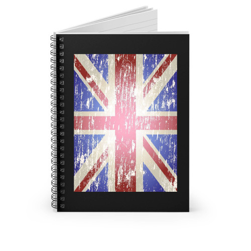 Union Jack Flag Spiral Notebook