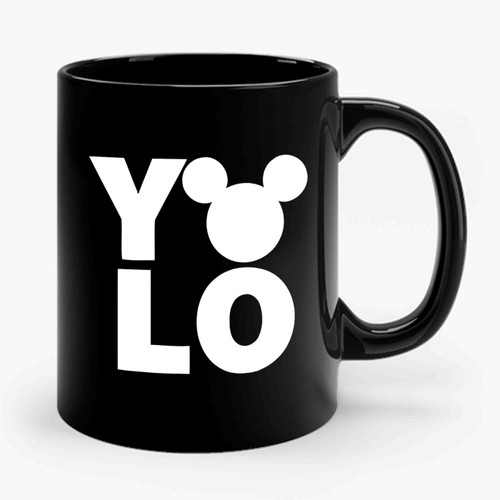 Yolo Disney Mickey Mouse Ears Ceramic Mug