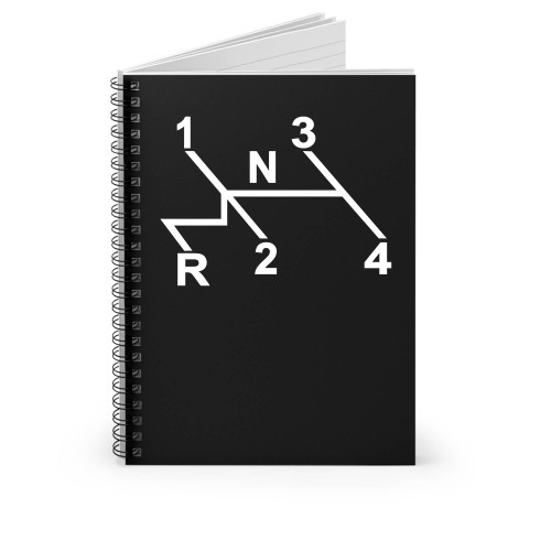 Vw Shift Pattern Spiral Notebook