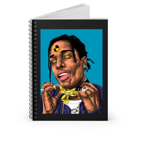 A$Ap Rocky Crash Test Dummy Spiral Notebook