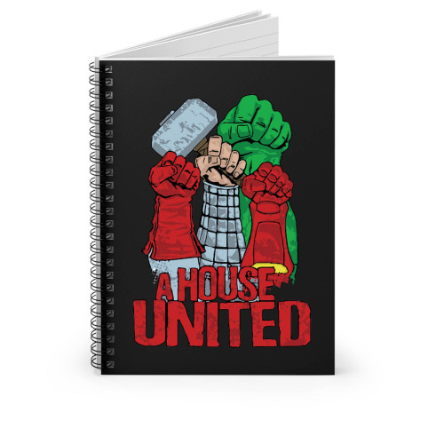 A House United Avenger Logo Spiral Notebook