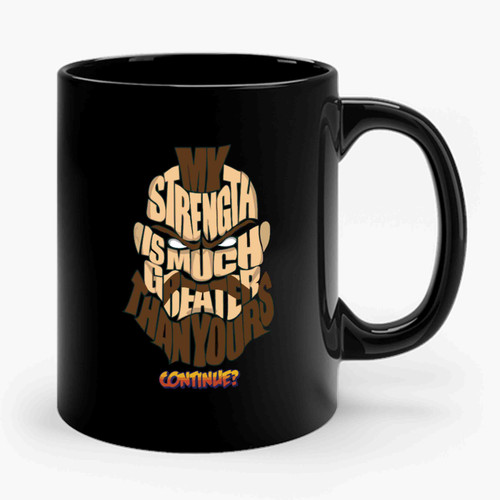 Zangief Wins Typography Ceramic Mug