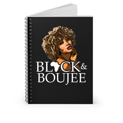 Black And Boujee Spiral Notebook
