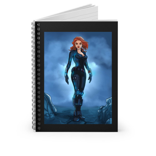 Black Widow Marvel Marina Sparrow Spiral Notebook