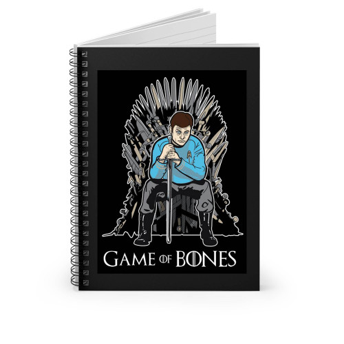 Bones On The Throne Bones Star Trek Spiral Notebook