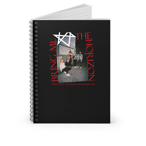 Bring Me The Horizon First Love Tour 2019 Logo Spiral Notebook