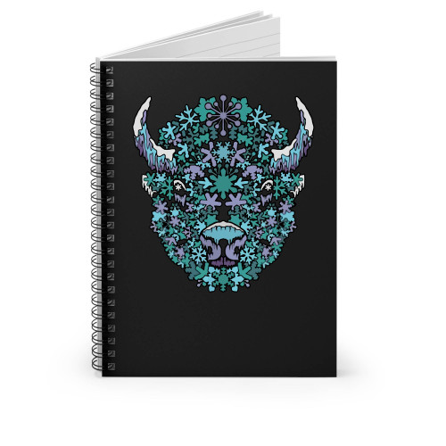 Buffasnow Buffalo Snow Flake Spiral Notebook