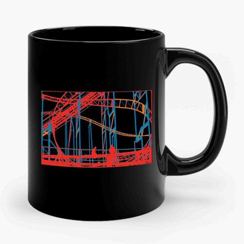 A Surreal Version Of The Rollercoaster Ceramic Mug
