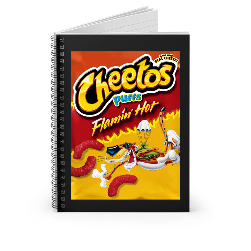 Cheetos Puffs Flavour Flamin Hot Spiral Notebook
