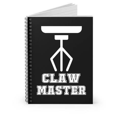 Claw Master Arcade Crane Game Spiral Notebook