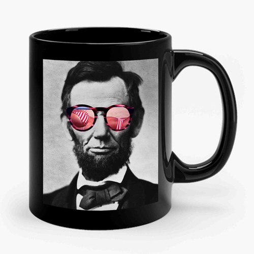 Abraham Lincoln With Sunglasses Ceramic Mug