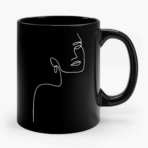 Abstract Girl Ceramic Mug