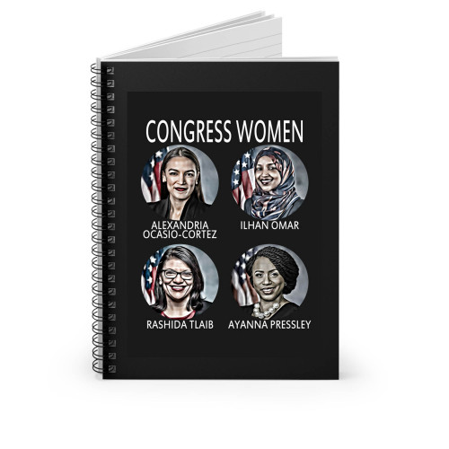 Congress Women Squad Aoc Spiral Notebook