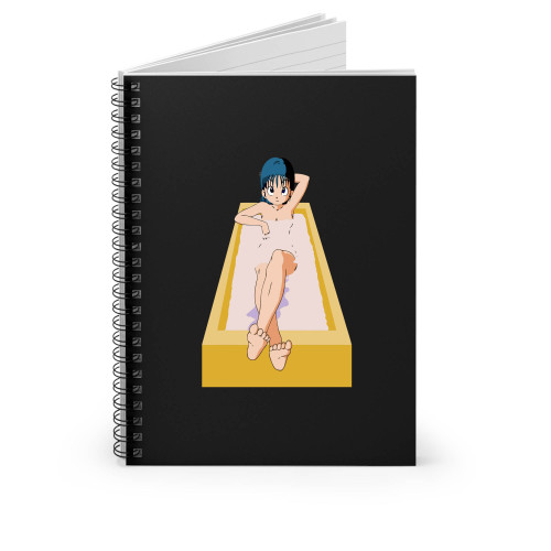 Dbz Bulma On Bath Spiral Notebook