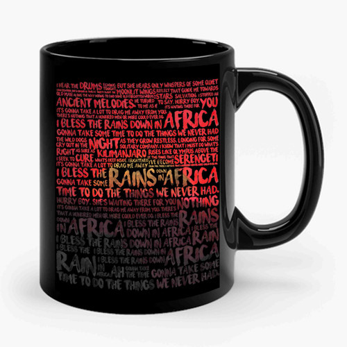 Africa Words Ceramic Mug