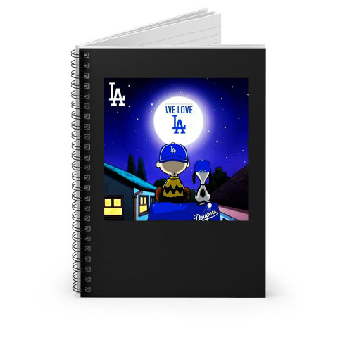 Dodgers Charlie Brown Spiral Notebook