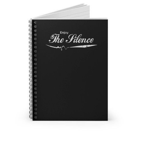 Enjoy The Silence - Depeche Mode Vintage Coca Cola Parody Cropped Spiral Notebook