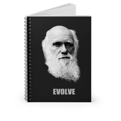 Evolve Charles Darwin Biologist Ecologist Scientist Spiral Notebook