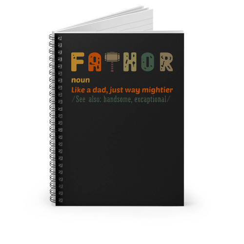 Fa-Thor Definition Spiral Notebook