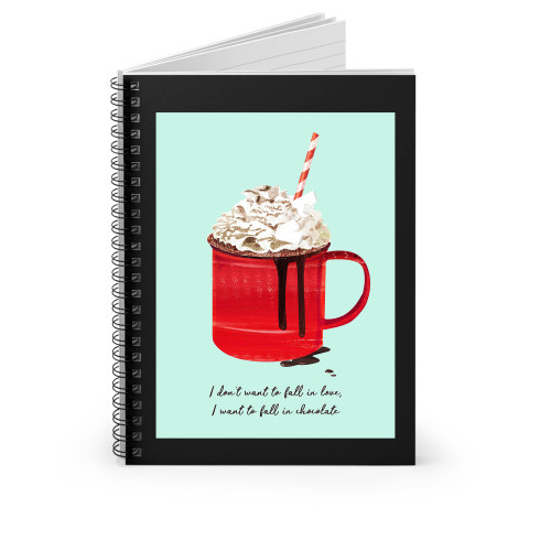 Fall In Chocolate Christmas Spiral Notebook