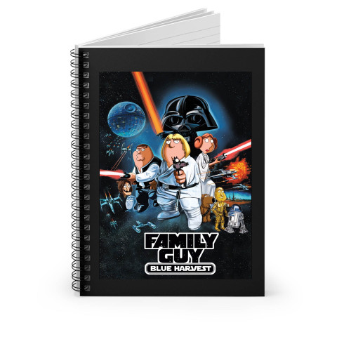 Family Guy Star Wars Spoof Stewie As Darth Vader Spiral Notebook