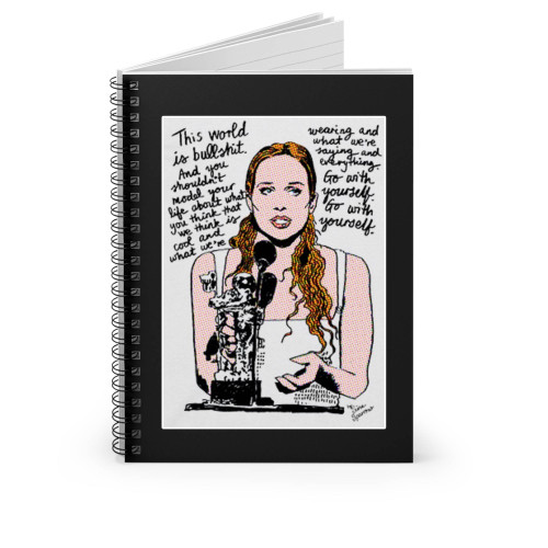 Fiona Apple Vma This World Is Bulls Spiral Notebook