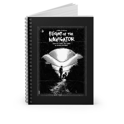 Flight Of The Navigator Retro Spiral Notebook