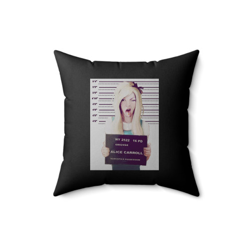 Alice In Wonderland Punk Guilty Square Pillow Cover