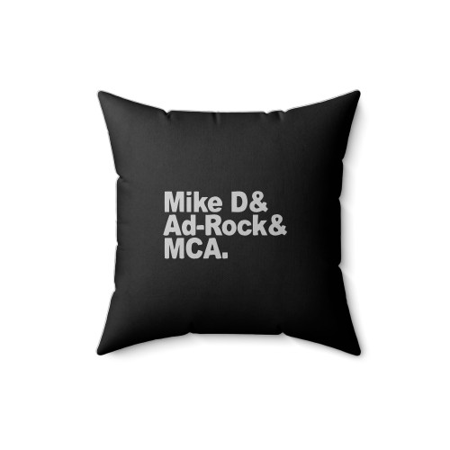 Beastie Boys Names Boyz Mca Mike D Ad-Rock Square Pillow Cover
