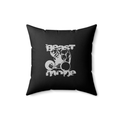 Beastmode Gym Wear Beast Mode Bodybuilder Weights Stringer Square Pillow Cover