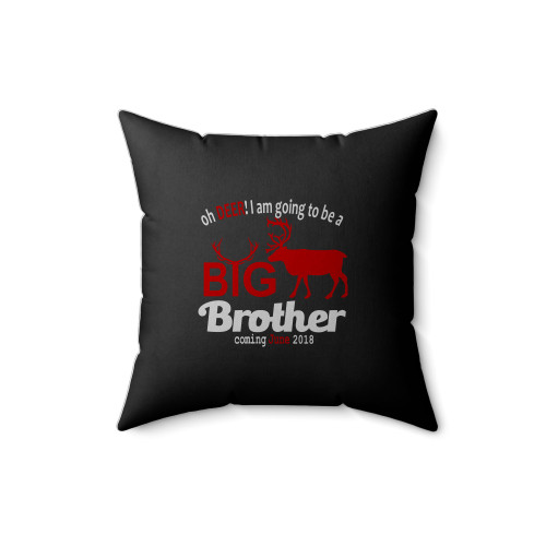 Big Brother Deer Square Pillow Cover
