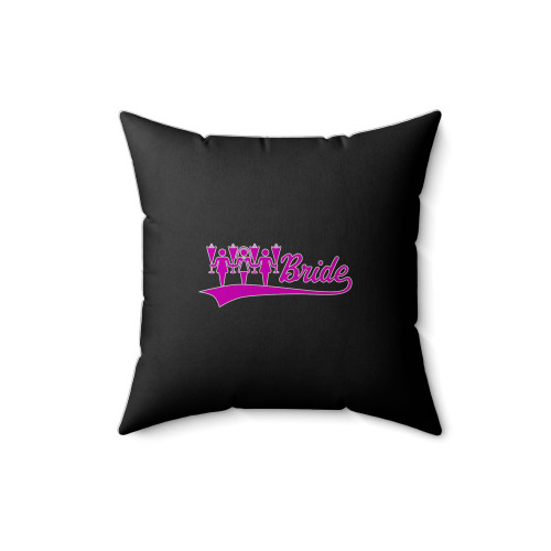 Bride Tribe Wine Square Pillow Cover